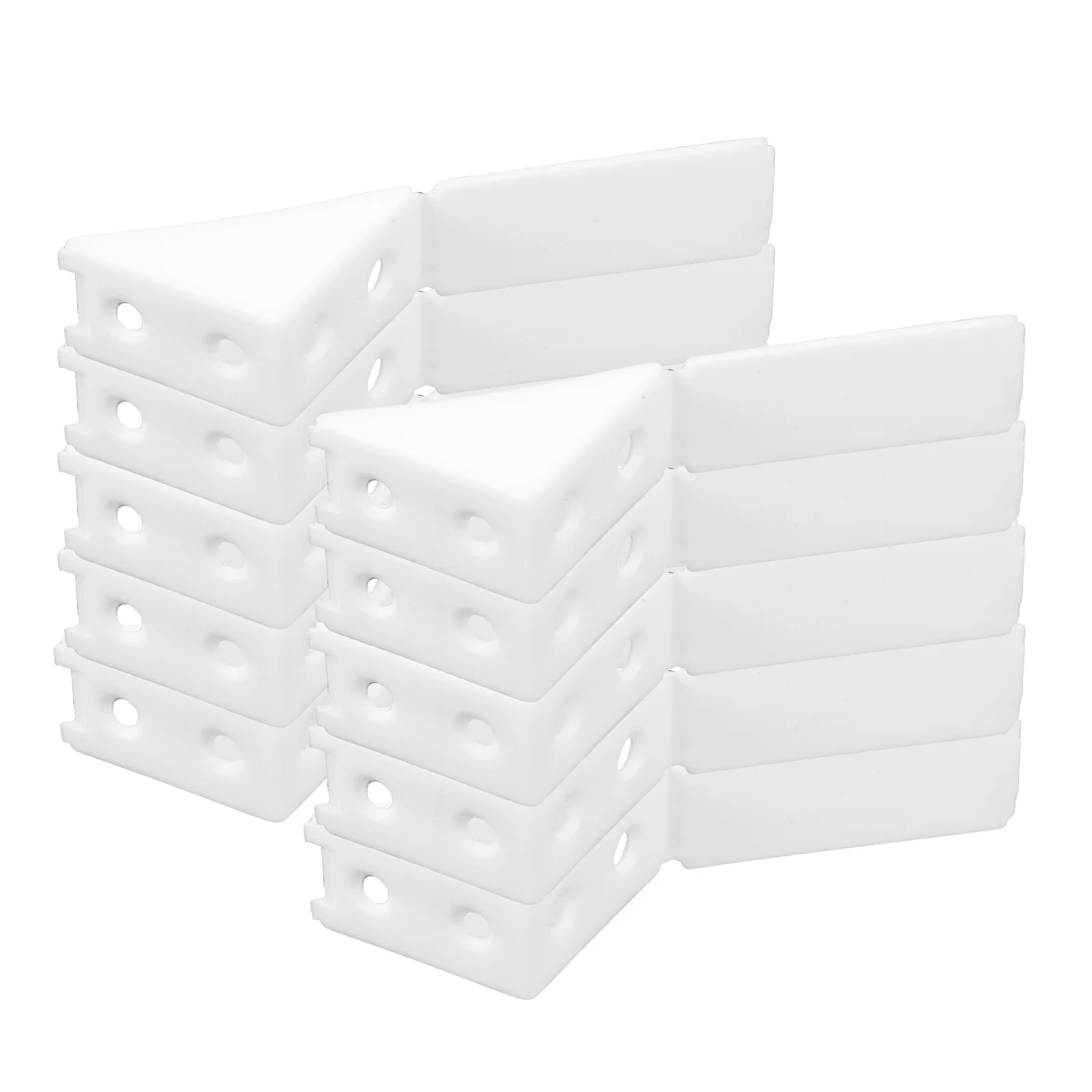 

10 шт. угловые кронштейны для шкафа, сверхмощные пластиковые соединители для кухонных шкафов, книжные полки, простая установка, прочный, плоский