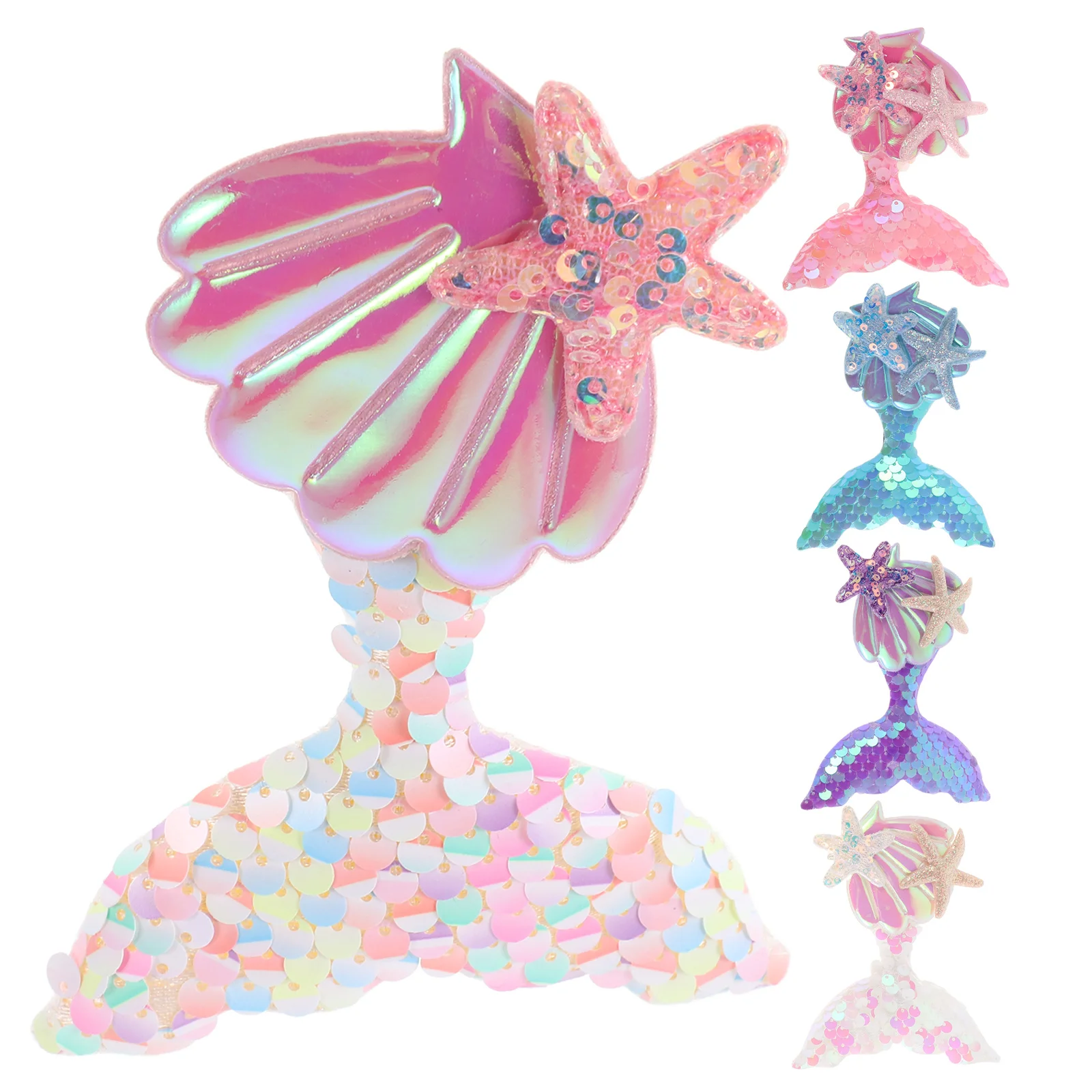 

5 Pcs Mermaid Tail Hairpin Accessories for 's Hairpins Sponge