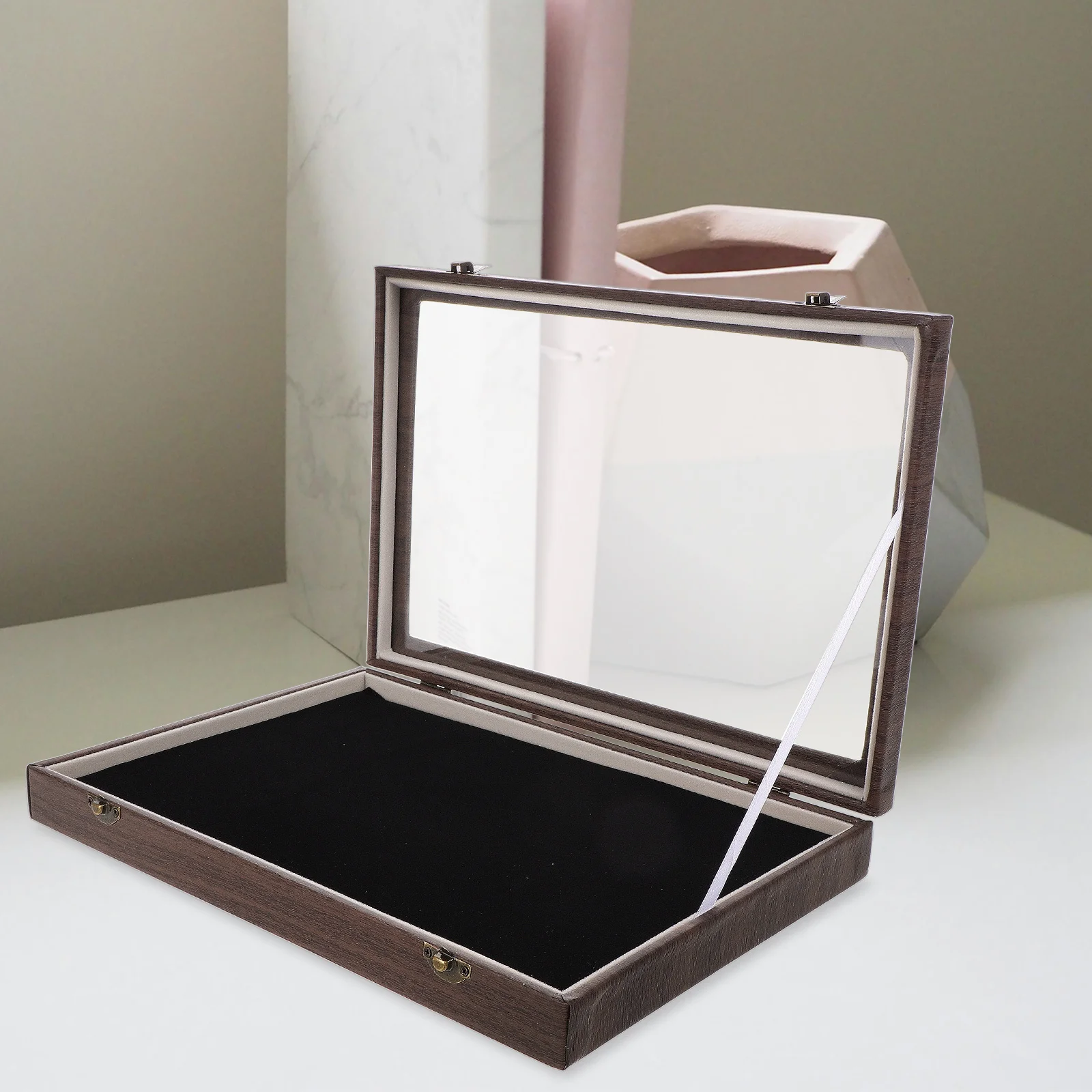 

Большой органайзер для значков с прозрачной крышкой, коробка для хранения, держатель для наградных медалей и булавок