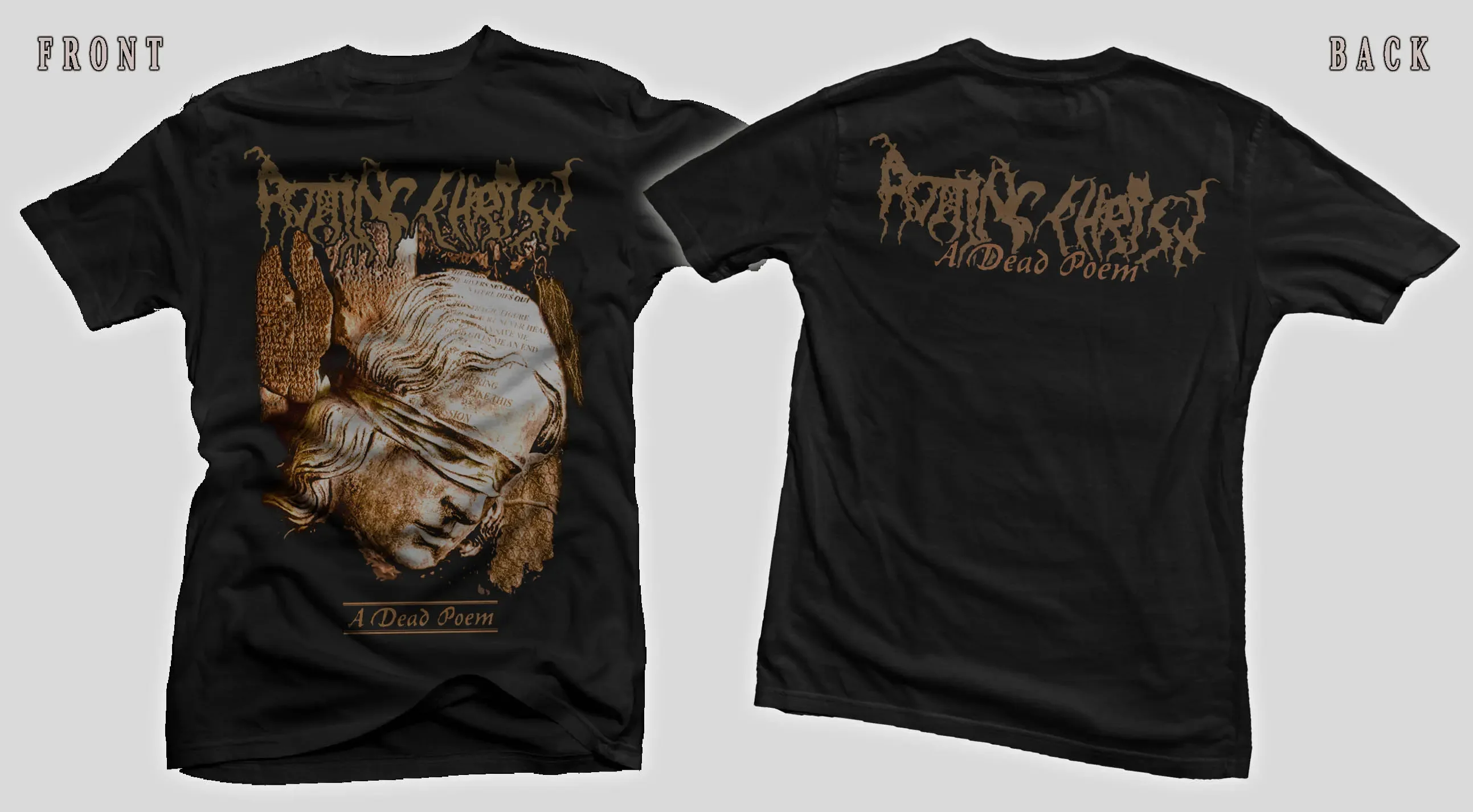 T-shirt imprimé DtgDtf, poème Rotting Christ A Frequency, neuf, taille-S, M,L, XL, 2-3-4-5-6-7Xl