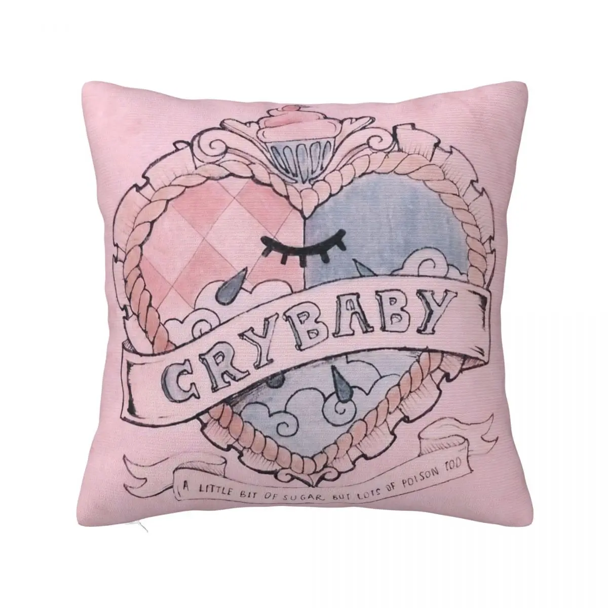 

Portals Tour Logo Fans Pillowcases Polyester Sofa Melanie Martinez Cushion Cover Funny Throw Pillow Case 40*40