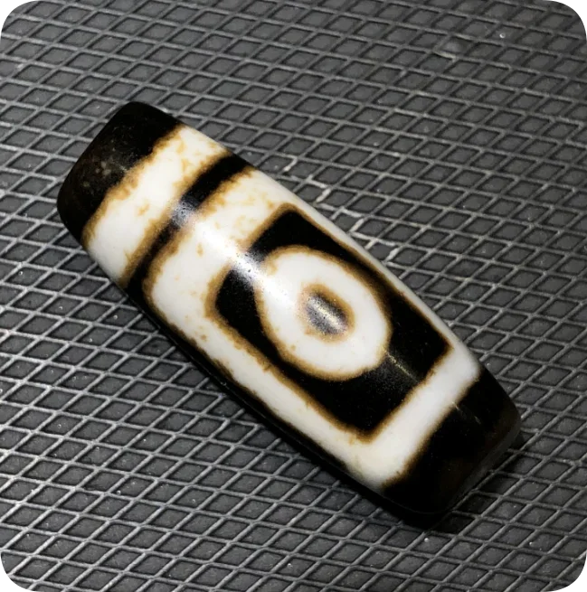 

Энергетический тибетский старый агат, тотем с 2 глазами, бусина дзи, амулет, 39 мм