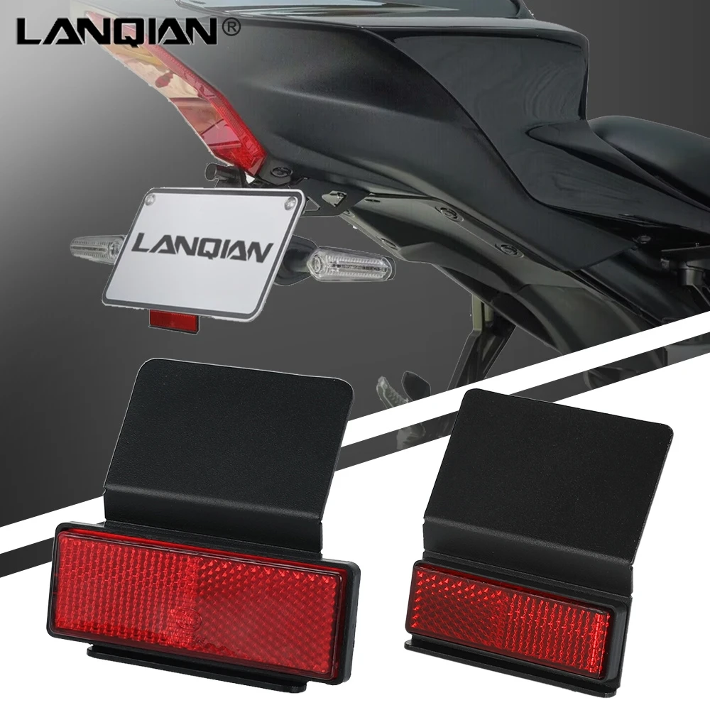 Motorcycle CNC Rear License Plate Holder Tail Reflector For Honda PCX125  PCX150 PCX160 PCX 125 160 150 X ADV 750 adv 350 Hornet