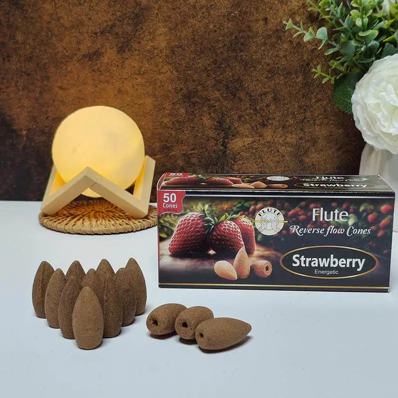 Natural Indian Reverse Flow Incense Cones Jasmine Lavender Sage Smoke Cone Reflux Tower Incense Backflow Bullet Home Fragrance
