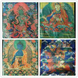 Tibetan Prayer Flags 95*70cm Colorful Silk Eight Auspicious Lung Ta Wind Horse flag Gesser Buddha Tara TBC907