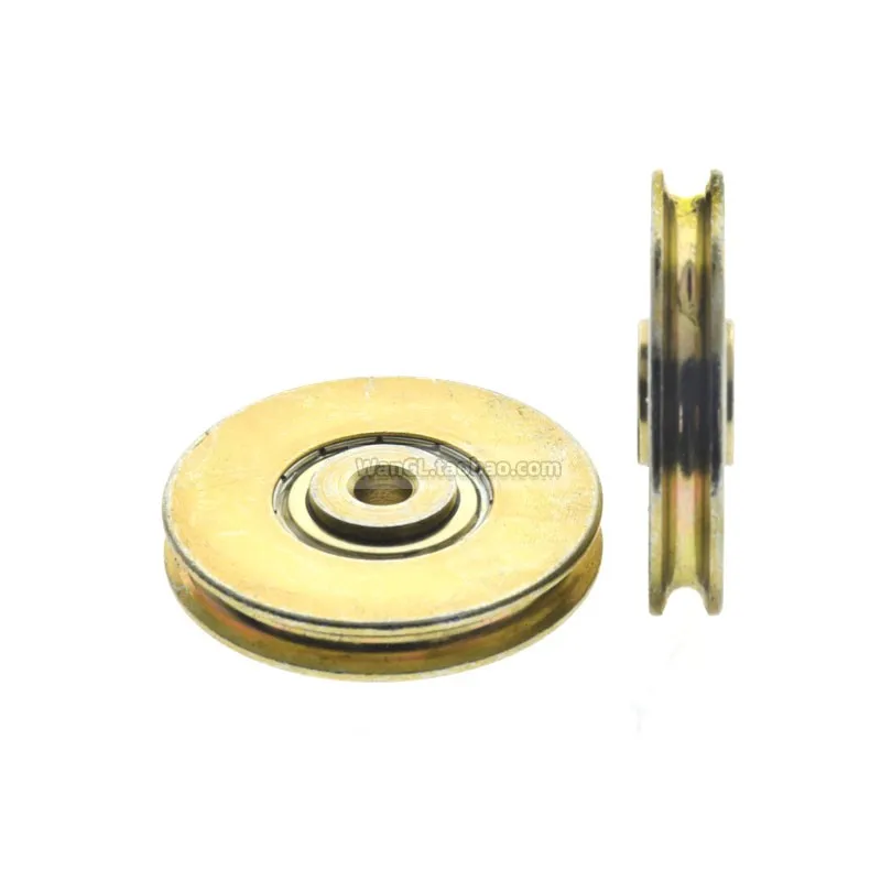 1pc Metal U-groove non-standard 626 606 bearing roller wire guide pulley 5cm outer diameter large wheel 6 * 50 * 8