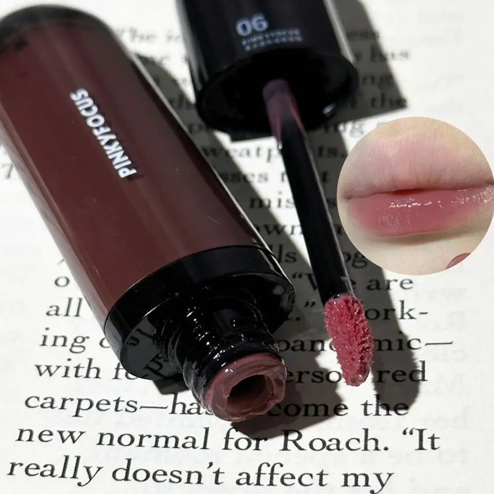 

Красно-коричневый зеркальный блеск для губ Water Light Moisturizing Care Cup Liquid, высокопигментированный, нелипкий тинт для губ O1V7