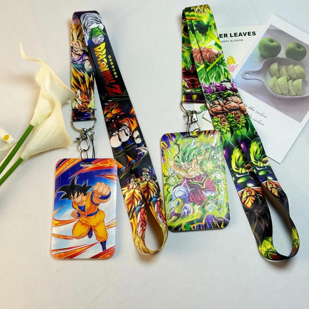 Dragon Ball Credential Holder Japanese Anime Lanyards for Key Neck Strap For Card Badge Gym Keychain Keyring Accessories Gifts