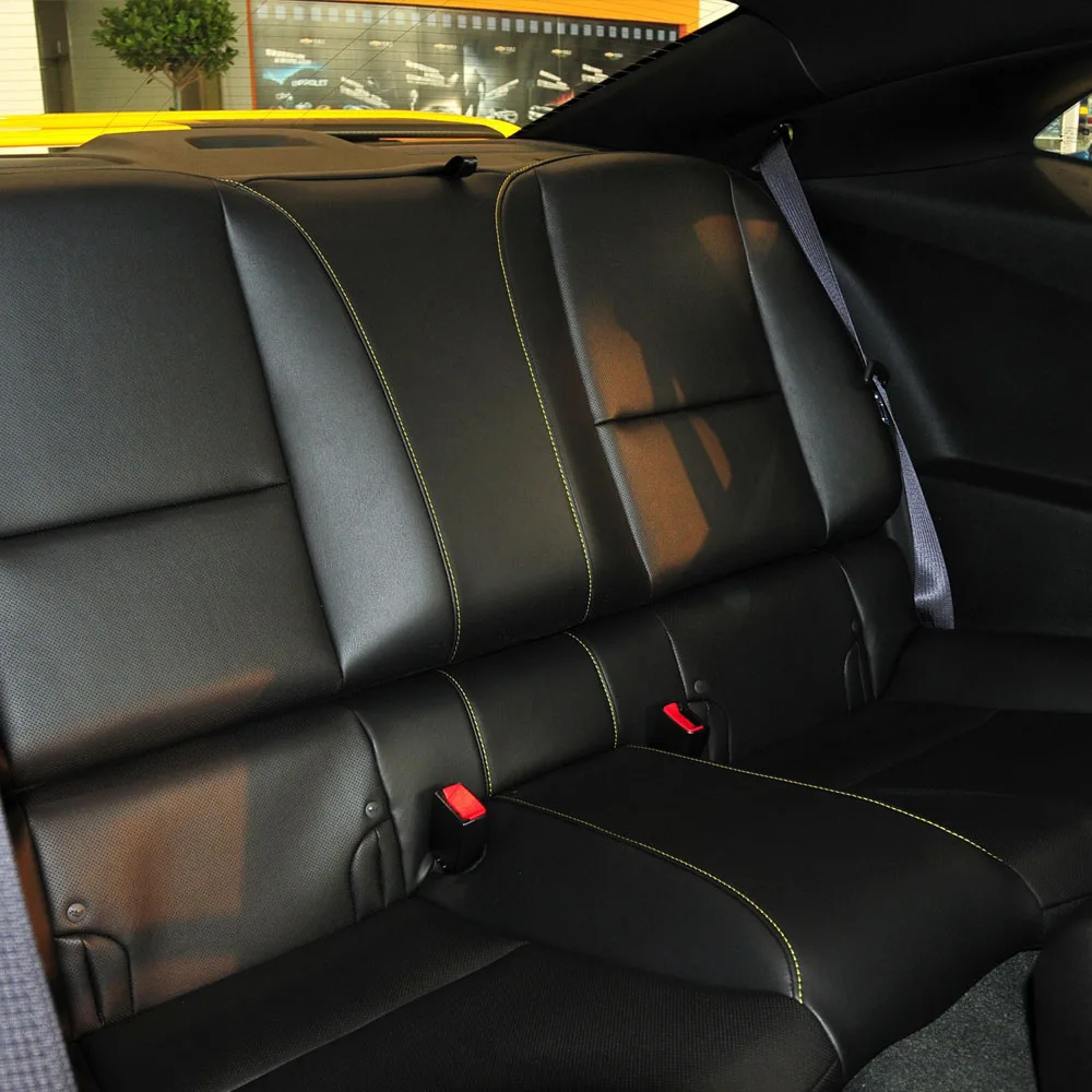 Car Seat Covers For Chevrolet Camaro 2011 2012 2013 2014 2015 Nappa Leather Custom  Full Set Interior Protector Accessories