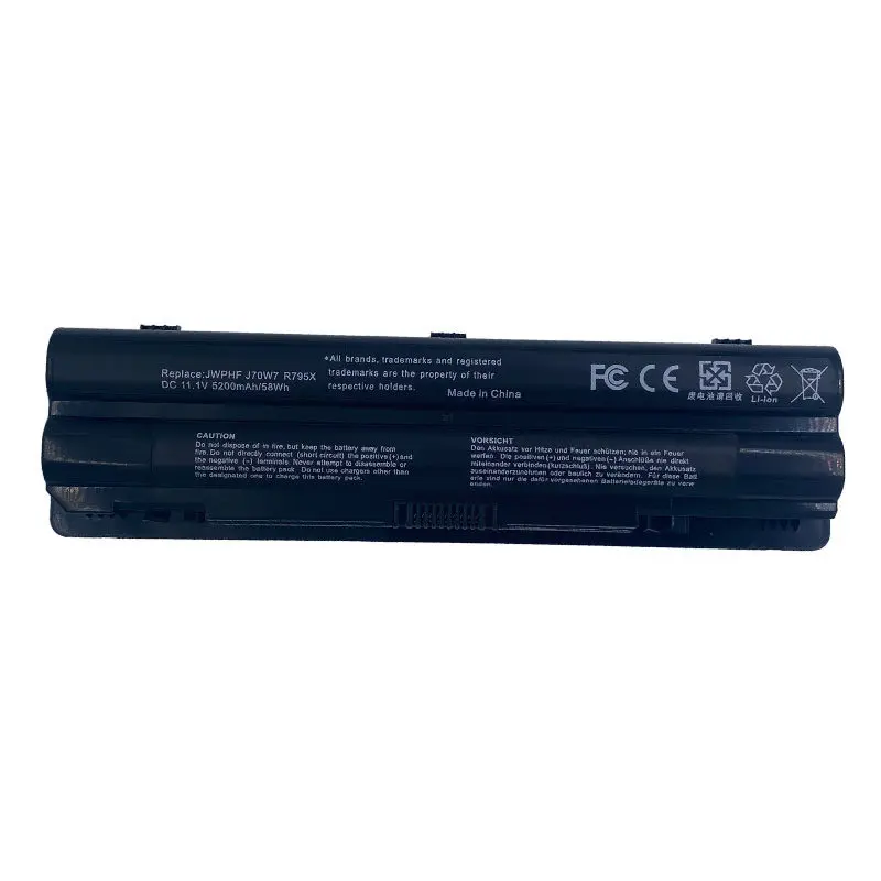 Original quality Laptop Battery JWPHF for XPS 14 15 L401x L501x L502x R795X 56WH  WHXY3