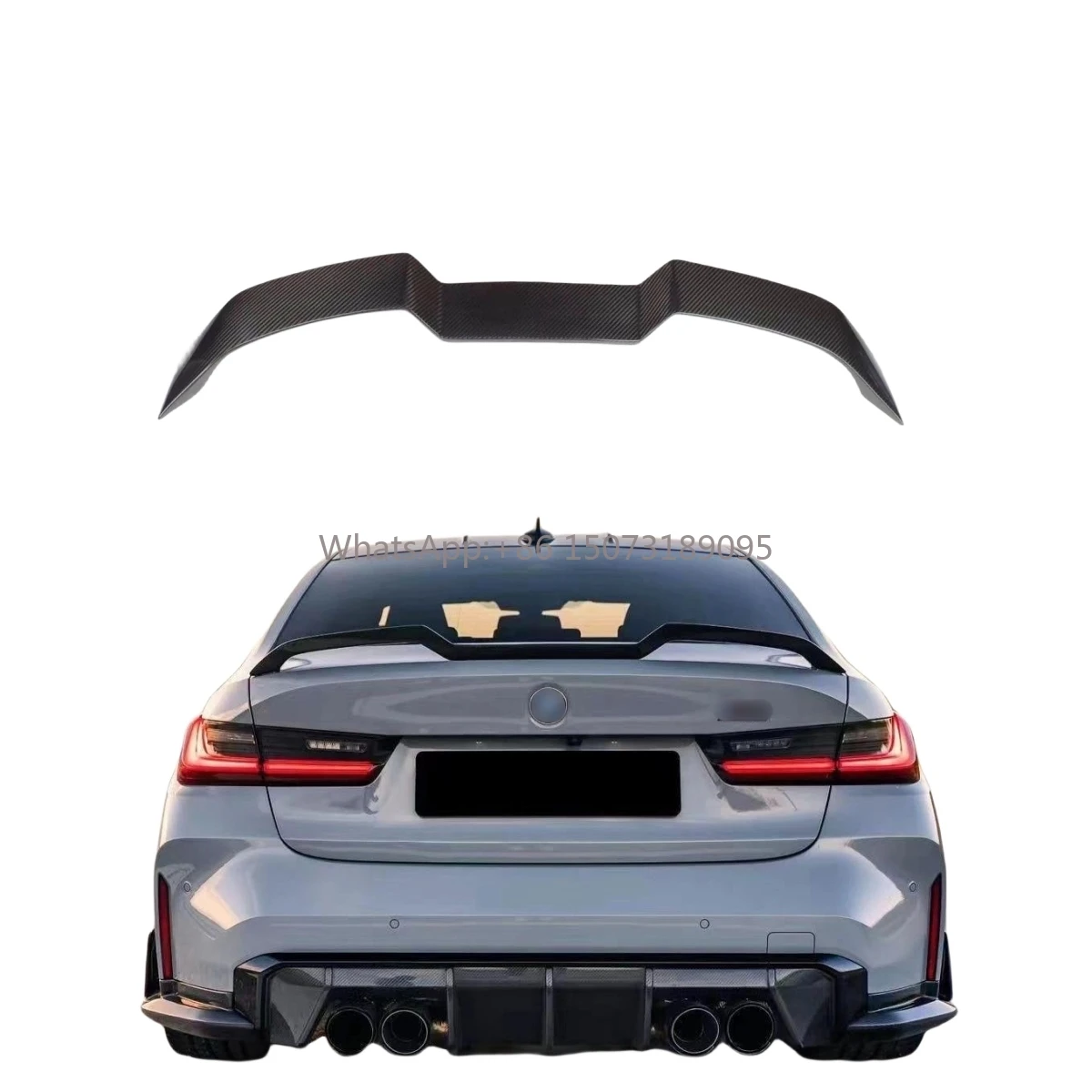 

Dry Carbon Fiber Rear Trunk Spoiler Wing V Style for G20 G80 G82 G83 M3 M4 Carbon Fiber Rear Wing