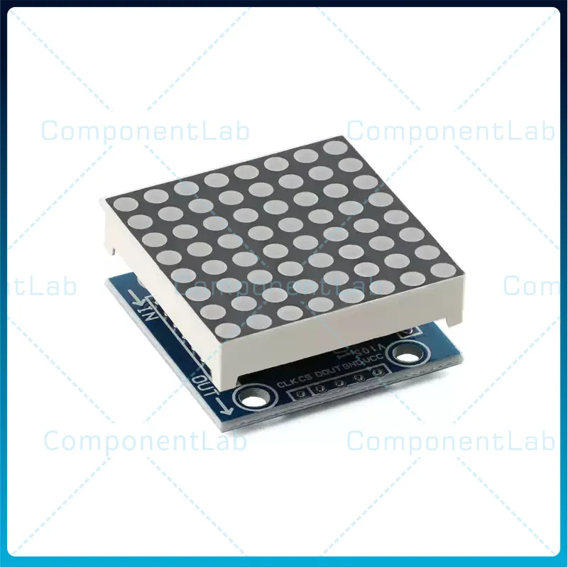 5-15pcs MAX7219 Dot Matrix Module Microcontroller-Controlled LED Driver Module Control Display Module: Red, Blue, Green