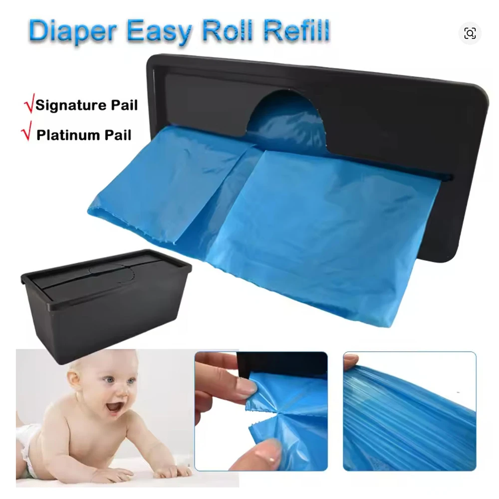 Refills Bags Trash bag Baby Diaper Pail Replacement Bag For Little / Diaper Genie Easy Roll Signature Pail and Platinum Pail