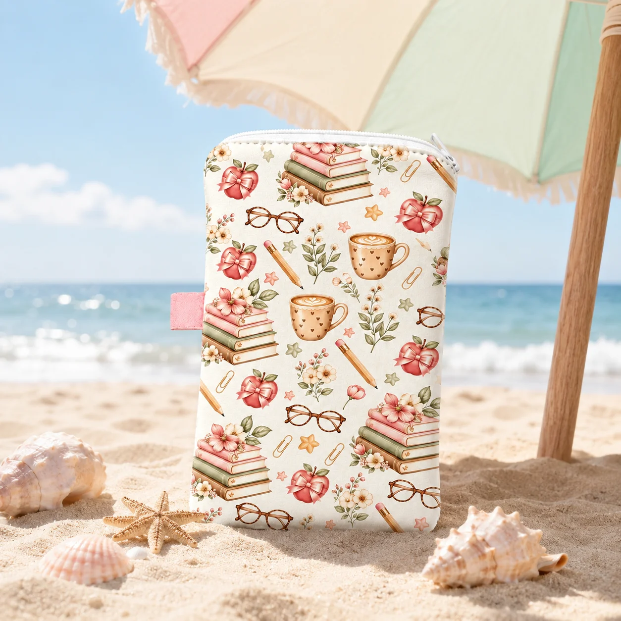 Book Coffee Floral Phone Pouch - Index Tab Divider review and price