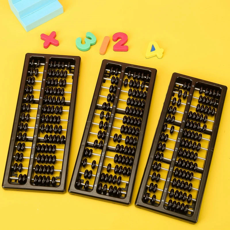 子供のためのabacus算術計算ツール、中国のabacus、子供のための教育玩具、学習数学、7ビーズ、13行