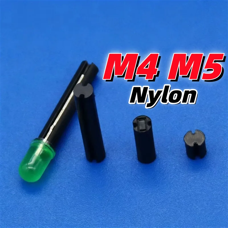 M4 M5 Black Nylon Plastic LED Diode Holder Clips LED Light Fixed Seat Lamp Head DIY Light Emitting Diode Light Base Support