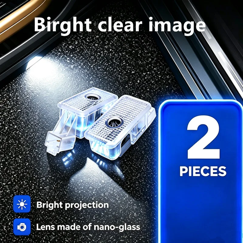 Car Door Welcome Lights Laser Projector Logo Wireless Sensing Accessories For Acura MDX ZDX RLX TLX TL Civic 4 door sedan Hybrid