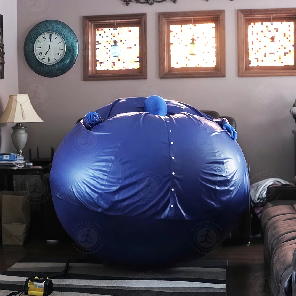 New Design Customized Inflatable Double Layer Pvc Suit Inflatable Ball Game Suit Blueberry Suit for Events