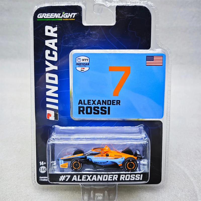 GreenLight 1:64 coche modelo fundido a presión de aleación 2023 NTT serie INDYCAR Silverado Andura furgoneta personalizada coleccionables juguetes para niños