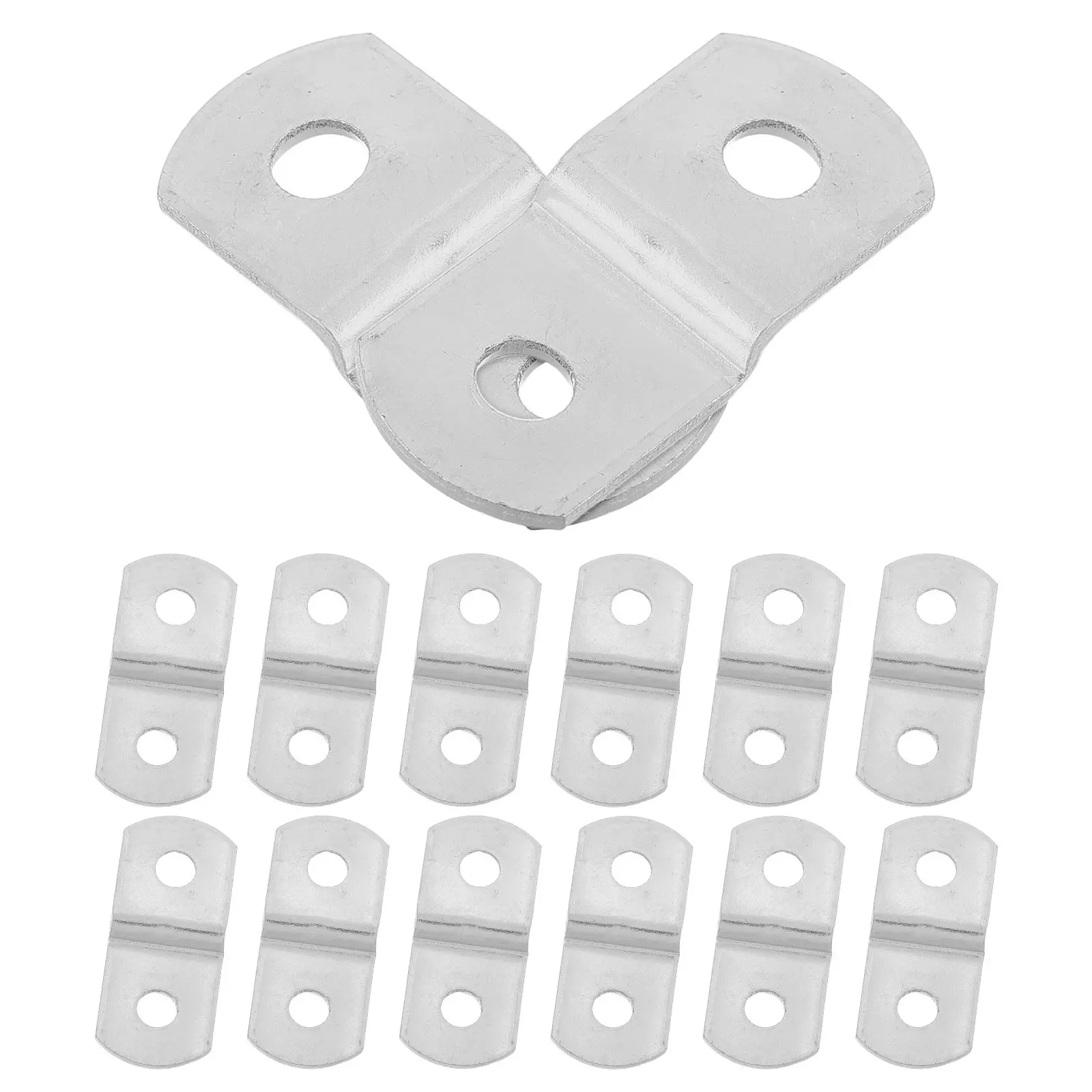 

15 шт. Угловые кронштейны Z-образной формы, серебристые, для мебели, стабильная фиксация, металлические защитные уголки для дома, офиса, фоторамок