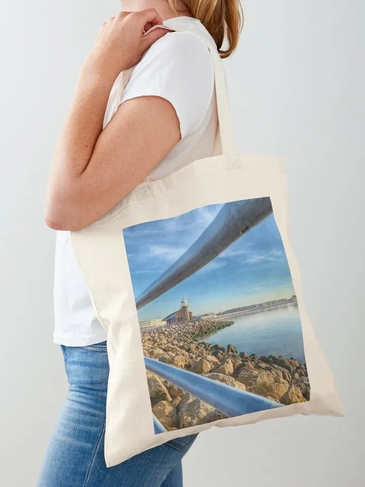 

The Stone Jetty at Morecambe Bay Tote Bag shopping bag canvas bags woman shopping bag custom bags