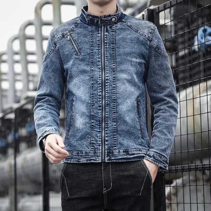 

New Men's Jaets Coats Slim Fit V-Ne ort Length Seven Sve Long for Middle-Aged And ly Other Material 00%