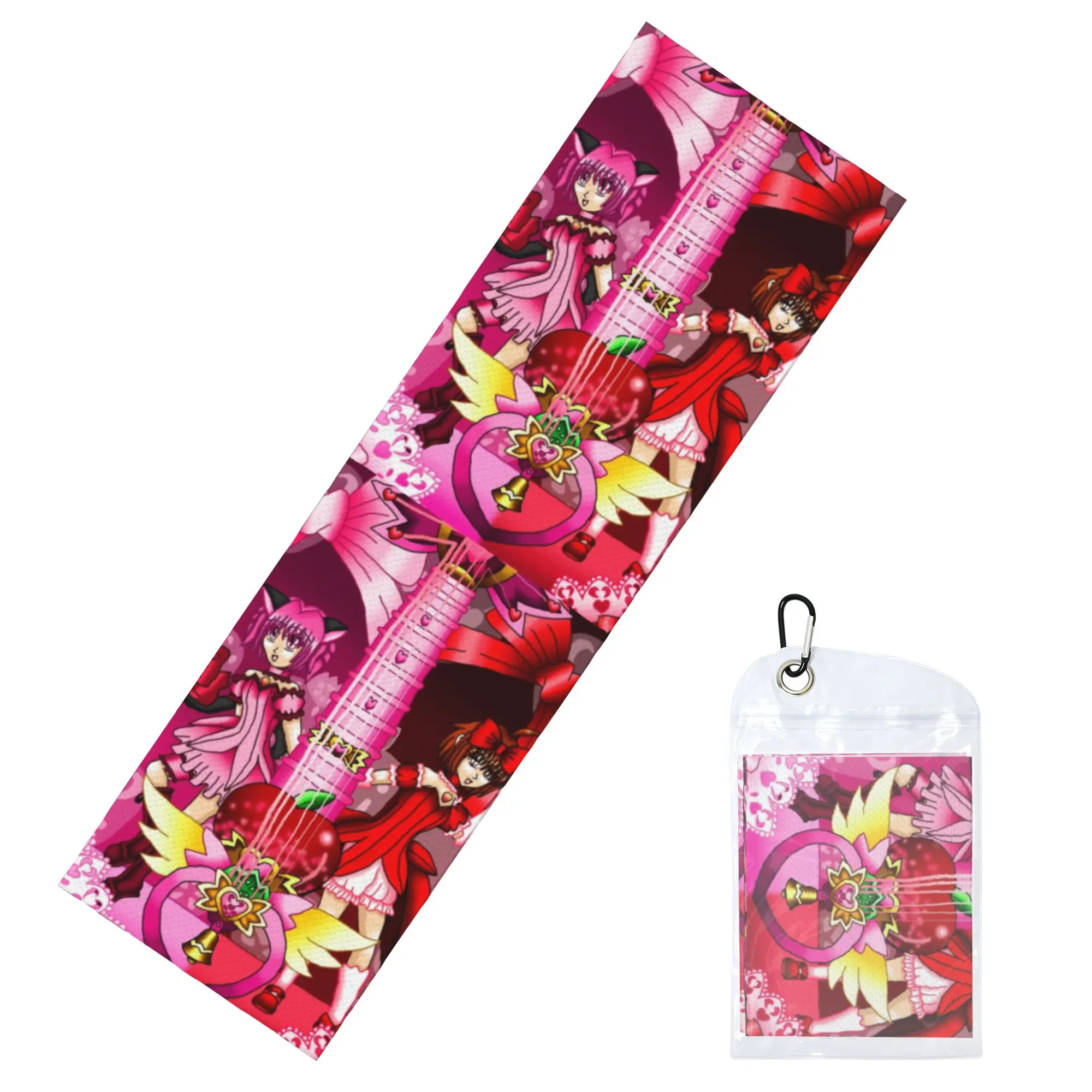 Cardcaptor Japanese Anime Magical Girl Sakura Cold Exercise Towel   Super Soft Breathable Instant Cooling Towel Yor Gym Towels