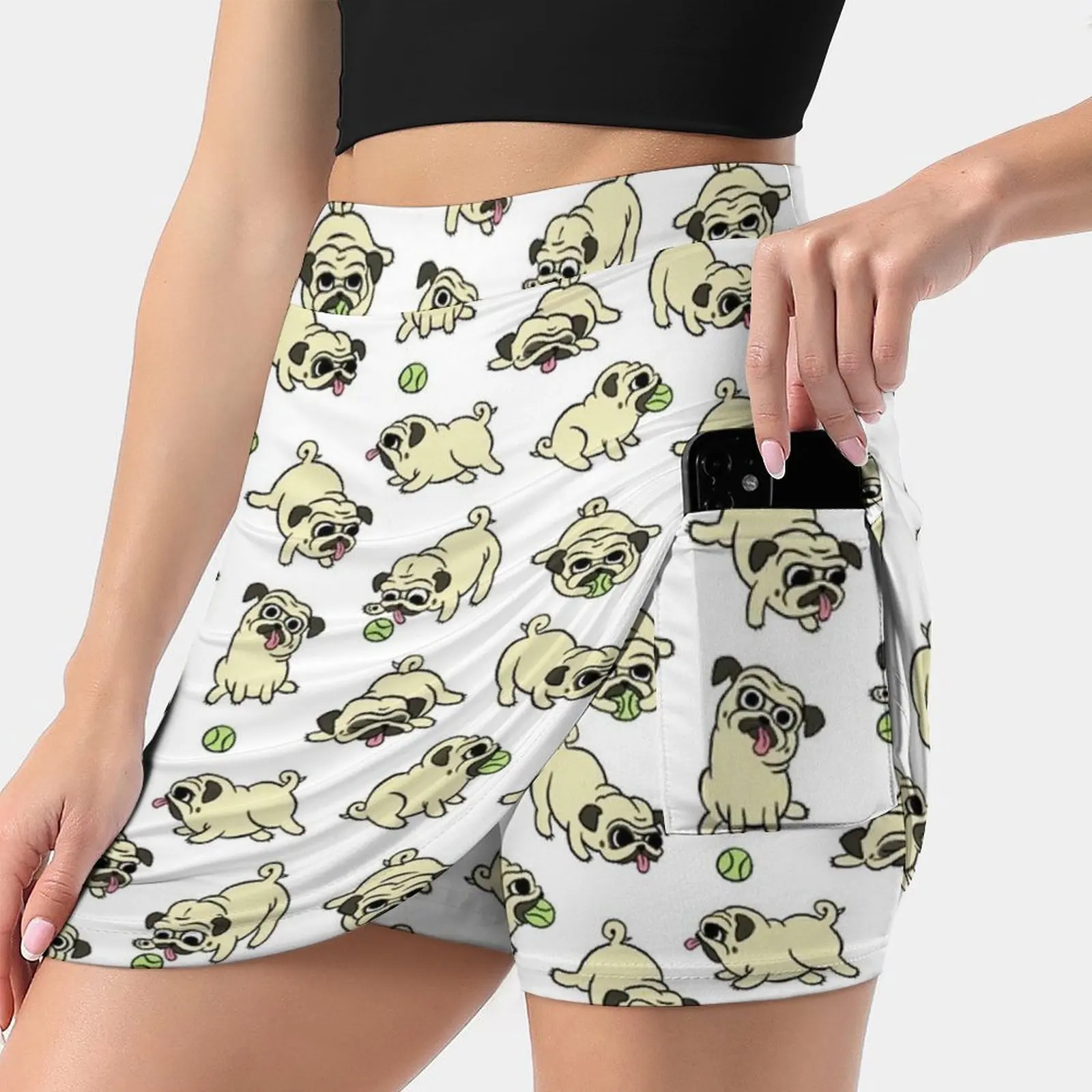 

Playful Pugs Women's skirt Aesthetic skirts New Fashion Short Skirts Pugs Pug Cute Pugs Pug Parent Pug Mom Pug Dad Dog Puppy