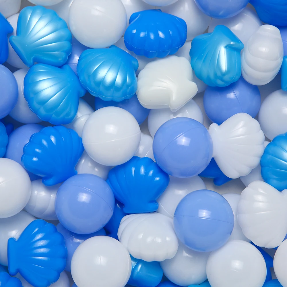 볼 풀 공 5.5CM 100개 아기용 바다 플라스틱 공 놀이집 텐트 어린이 감각 발달 야외 장난감 생일 선물