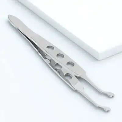 Meibomian Pinzette mit runder Spitze, Präzisions-Augenlid-Massagewerkzeug, Stahl-Expressor-Auge für Männer und Frauen, Reisen, Gesichtspflege