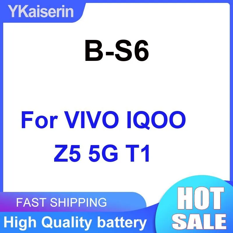 

Аккумулятор мобильного телефона B-S6 износостойкий 5000 мАч для Vivo Iqoo Z5 5G T1