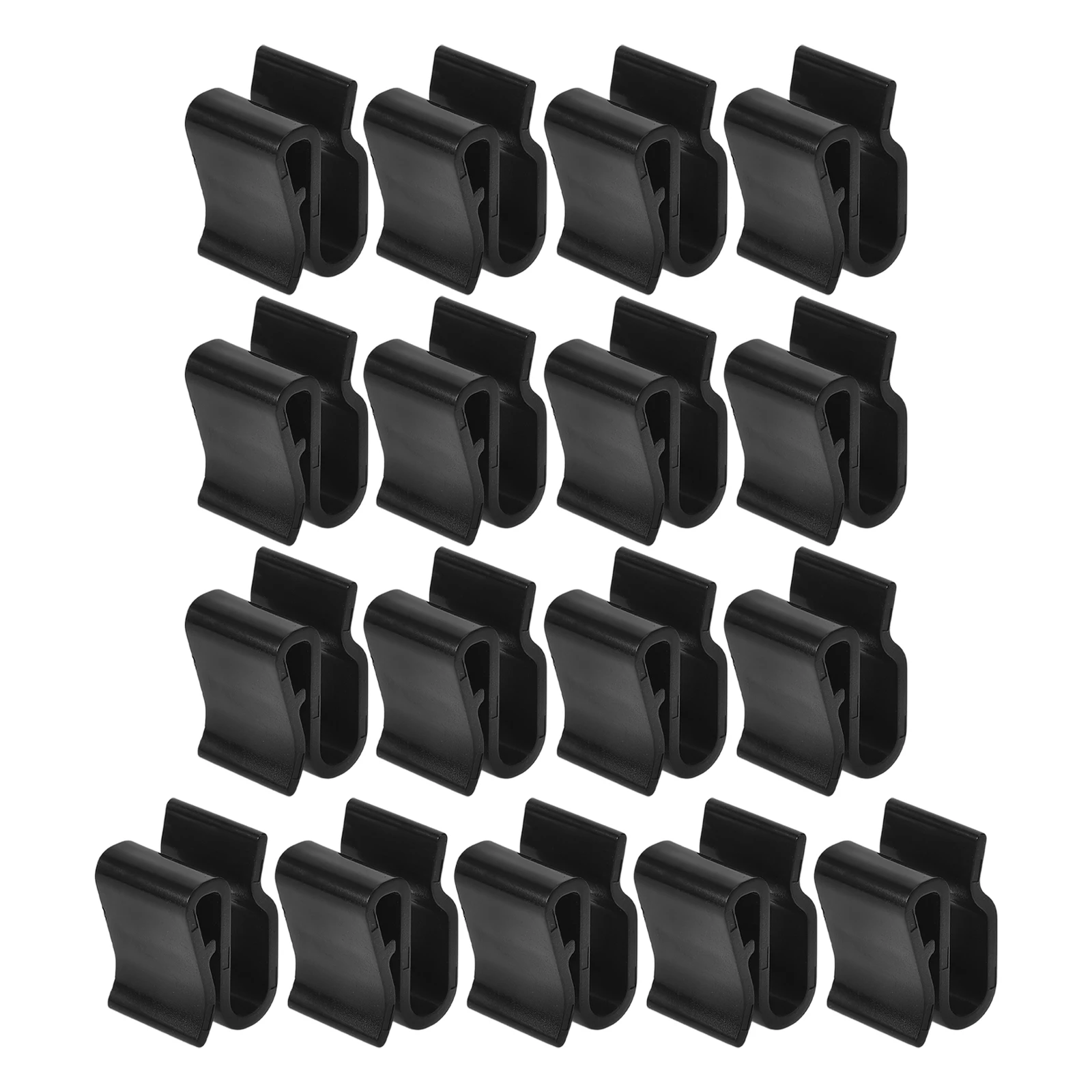 

50pcs Photovoltaic Clamps Black Plastic Cable Clips for Solar Solar Panel Wire Clips Wiring Frame Trailer Wire Clamps