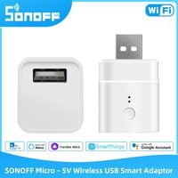 SONOFF Micro 5V USB Smart WiFi Adaptor Wireless Switch Flexible and Portable Remote Control via eWeLink Alexa Google Home