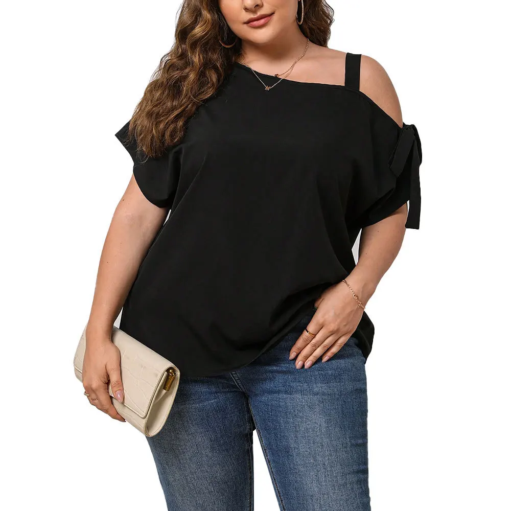 2025 جديد تي شيرتات قصيرة الاكمام صيف جديد قبالة الكتف تصميم ملابس نسائية 2025 حفلة الصيف أنيقة عادية Y2k