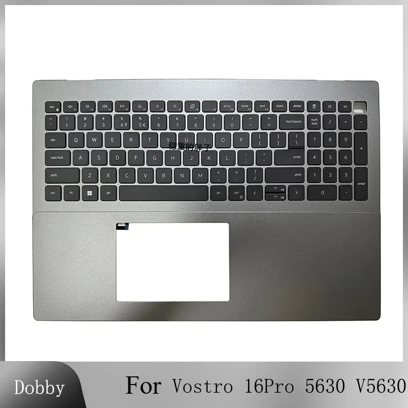New Keyboard For Vostro 16Pro 5630 V5630 Laptop Palmrest Upper Cover Top Case with US Layout Keyboard Backlit Grey Shell 0NF3R9