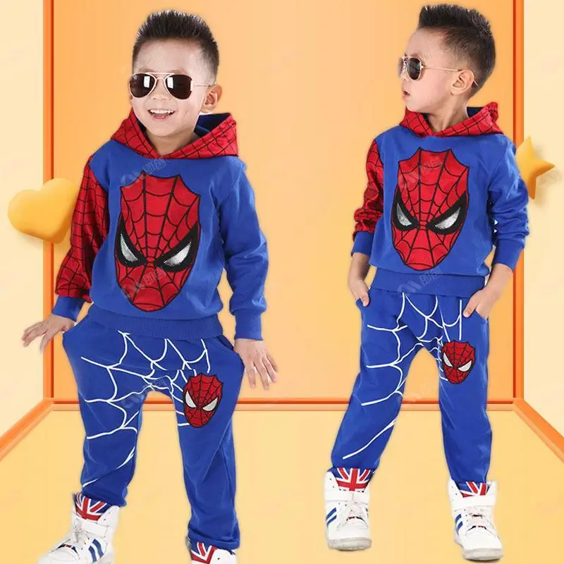 

Superhero Children's Clothing Sets Boys Toddlers Fashion Set Kids Long Sleeved+Pant 2Piece Clothes Sleepwear Sets Clothing