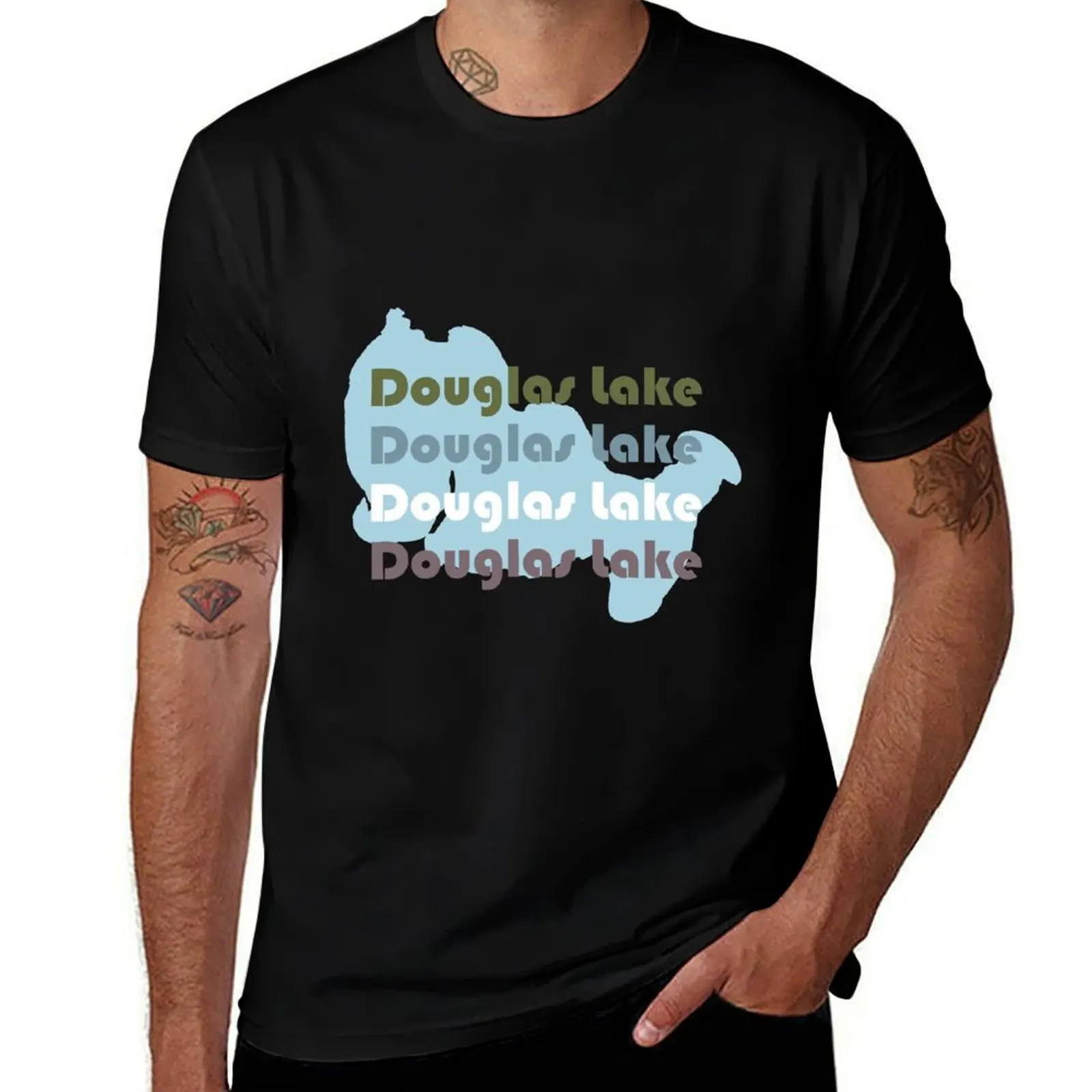 Douglas Lake, Michigan T-Shirt Cool Dry Performance T-Shirt