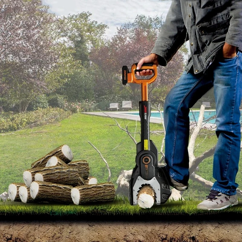 1pc 20V Lithium electric chain saw WG329E family leisure garden electric chain saw portable electric saws wood cutting tools