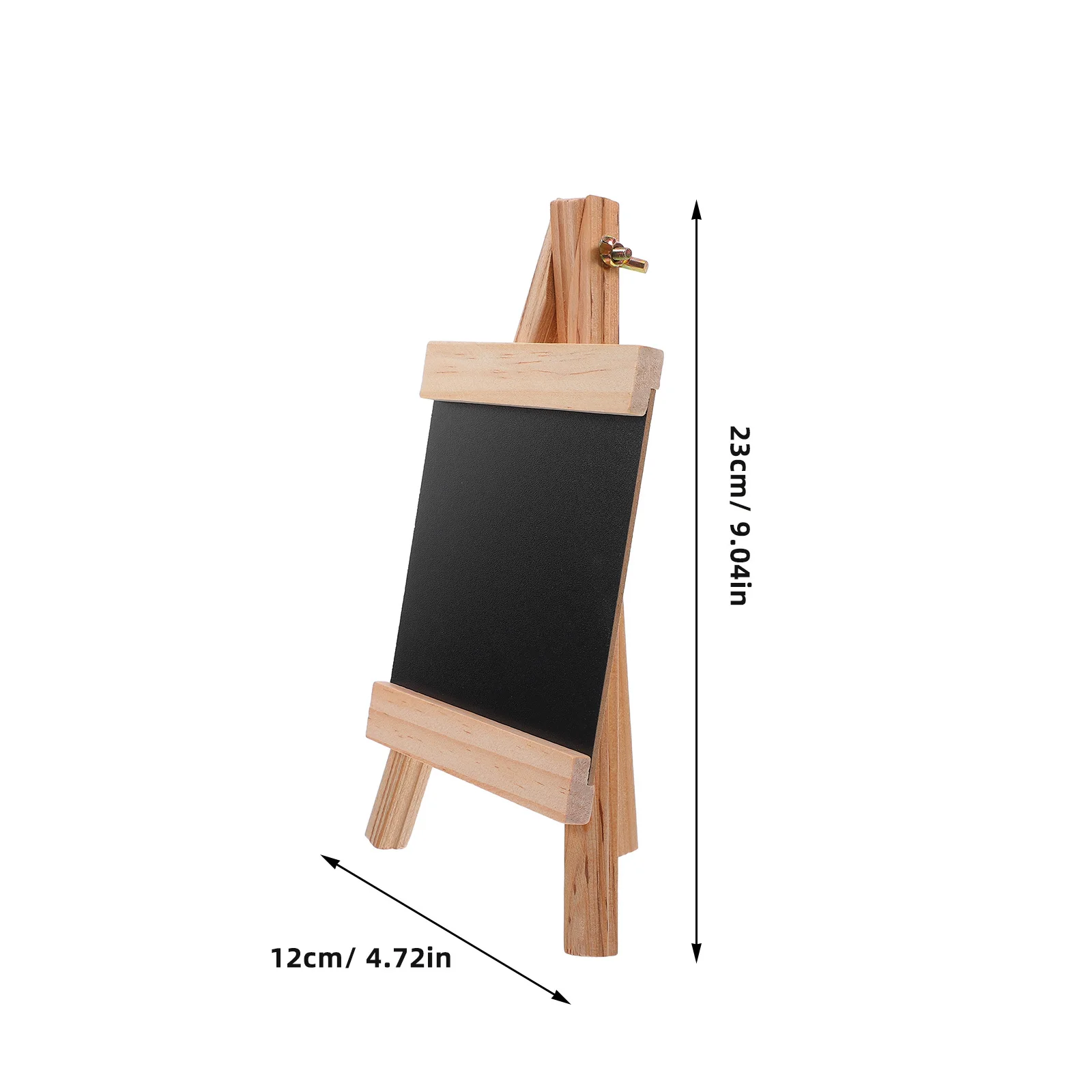 3Pcs Wood Erasable Chalkboard Menu Holders Rustic Natural Finish Sturdy Tabletop Display Boards for Kitchen Bar