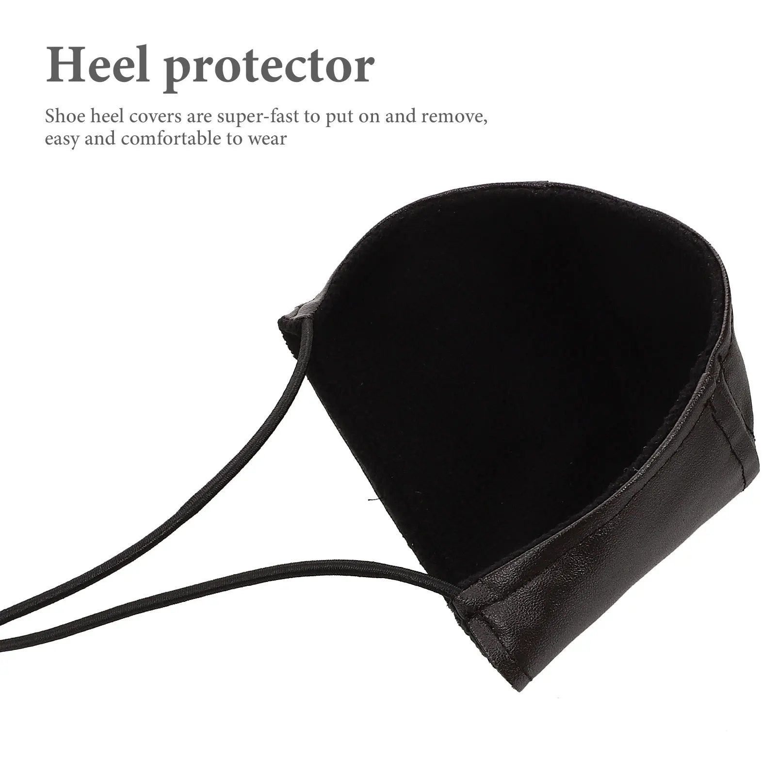 2 قطعة أغطية الكعب حامي الحذاء قابل للتعديل بولي Material المواد كعب الحرس للقيادة ارتداء منصات حماية الأحذية المقاومة للكعب #2