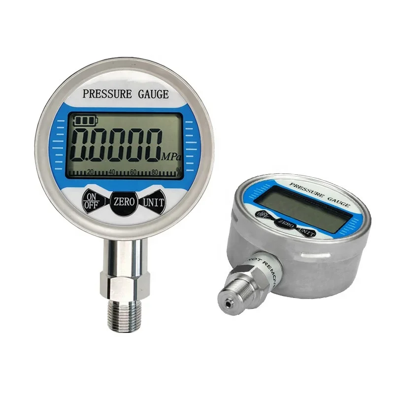 

lcd display vacuum pressure gauge battery operated 0-100mpa water oil gas digital pressure gauge manometer