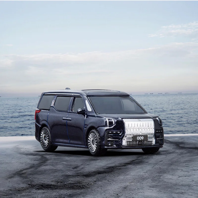 Original-Druckguss-Legierung im Maßstab 1:64, Zeekr 009, Miniatur-Spielzeugauto, Simulation, klassisches Modell, Hobby und Sammlerstücke, Souvenir