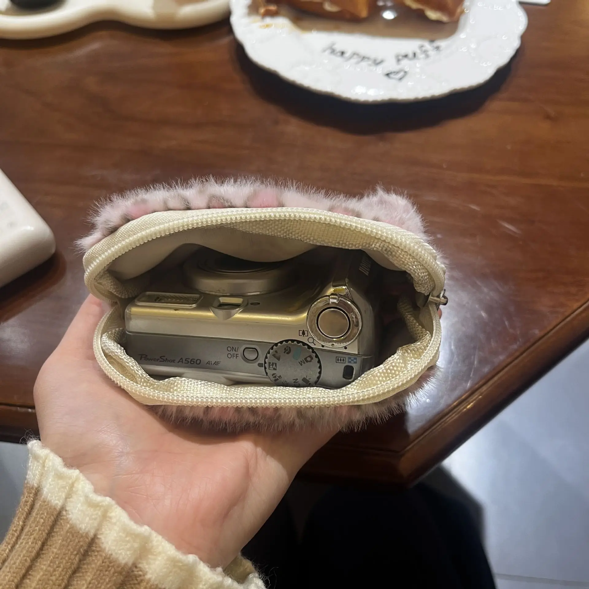 محفظة نقود معدنية بطبعة الفهد الوردي، حقيبة تخزين كاميرا حلوة لطيفة، حقيبة بطاقات محمولة ذات سعة كبيرة، حقيبة مكياج لأحمر الشفاه للسفر #4