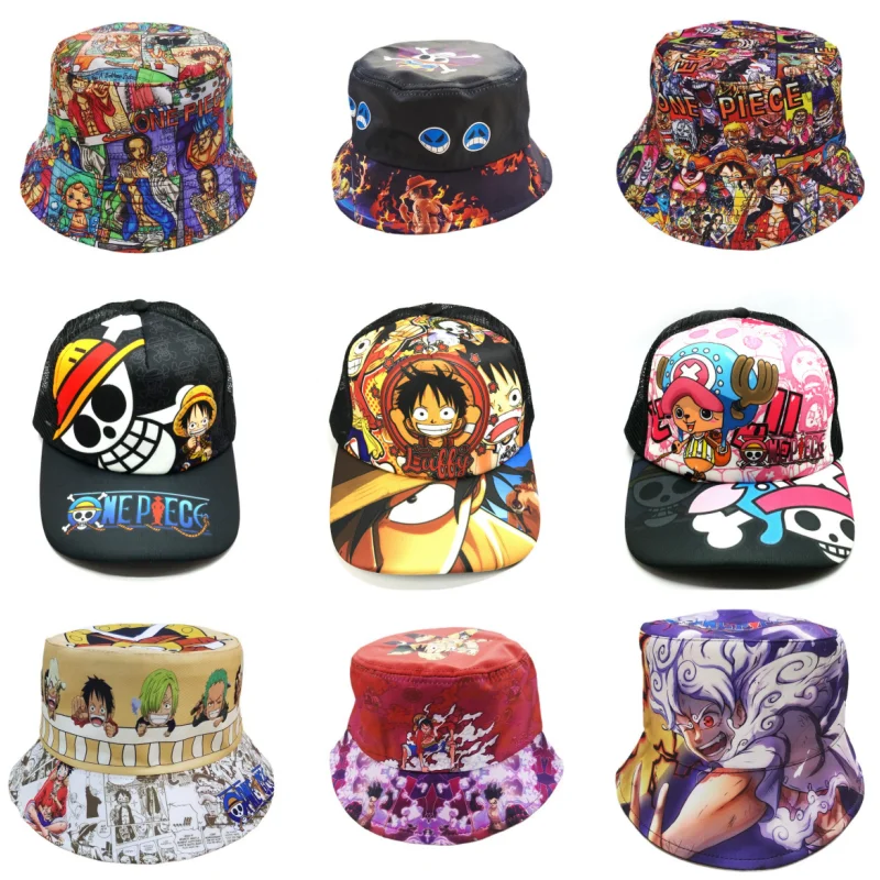 Unisex One Piece Chapéu de Palha, Portgas D Ace, Luffy, Chopper, Trafalgar, Lei, Beisebol, Balde, Cosplay, Acessório Traje, Adulto