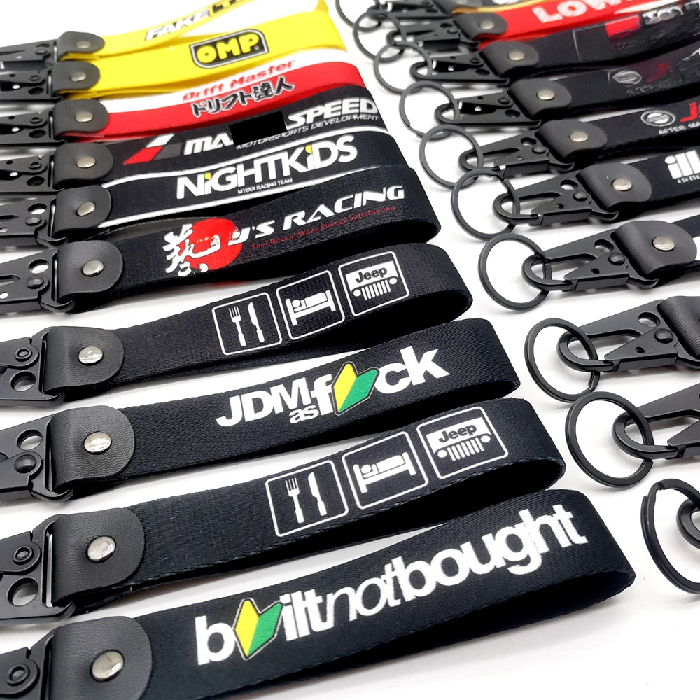 JDM Racing Key Strap, Car Culture, Wrist Key, Key Holder, Fashion Key Strap, Decoration, Heat Transfer, New Style