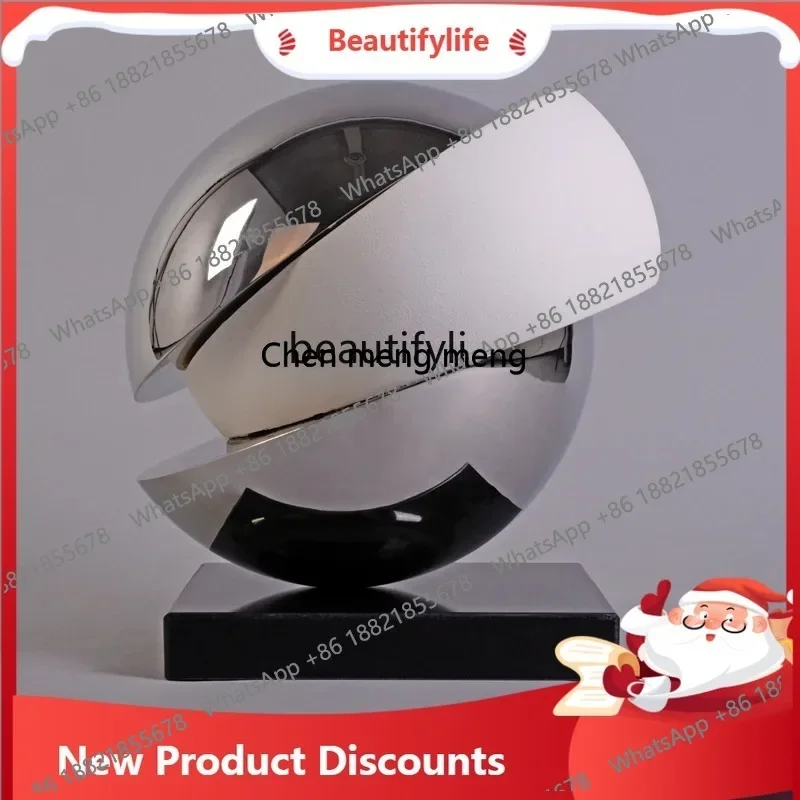 03 Abstract sculpture Artwork ornament Club front desk Modern simple villa overhead layer decoration