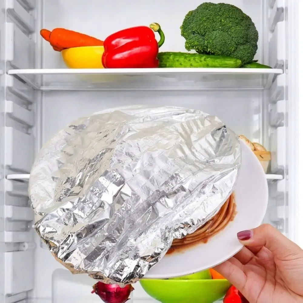 10/20/30/50Pcs Aluminum Foil Bowl Cover Food Grade Thermal Insulation Films Food Insulation Cover Saran Wrap Kitchen Tools