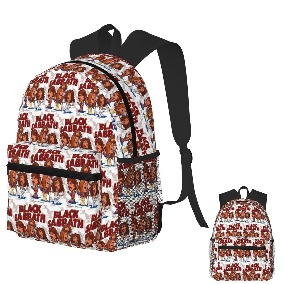 

Band Black Sabbath Student Backpack School Bag Hiking Travel Daypack for Boys Girls Fashion Bookbag Shoulder Bags