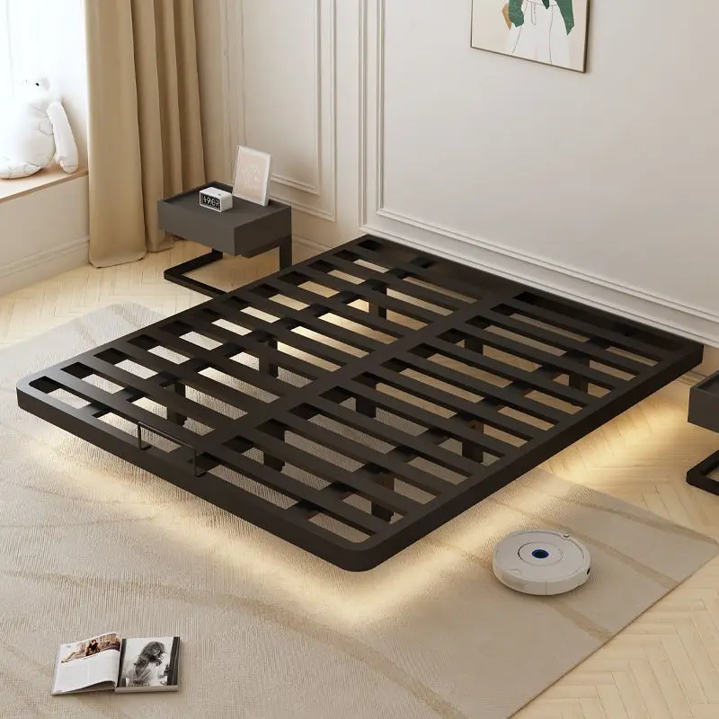 

Suspended bed Double bed Household stainless steel suspended wrought iron bed Thickened and thickened ste