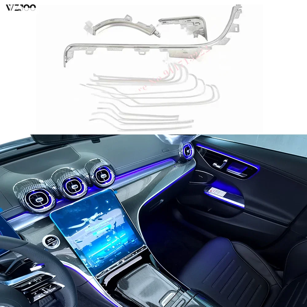 For Mercedes-Benz 2022 models W206 C-class atmosphere lamp C200L/C260L modified instrument air vent ambient light outlet neon